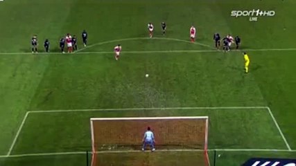 Diego Penalty Cick Goal 1-1 Reims vs Nice 12.12.2015