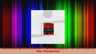 Concerning the Rites of Psychoanalysis Or the Villa of the Mysteries Read Online