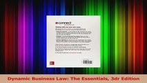 PDF Download  Dynamic Business Law The Essentials 3dr Edition PDF Full Ebook