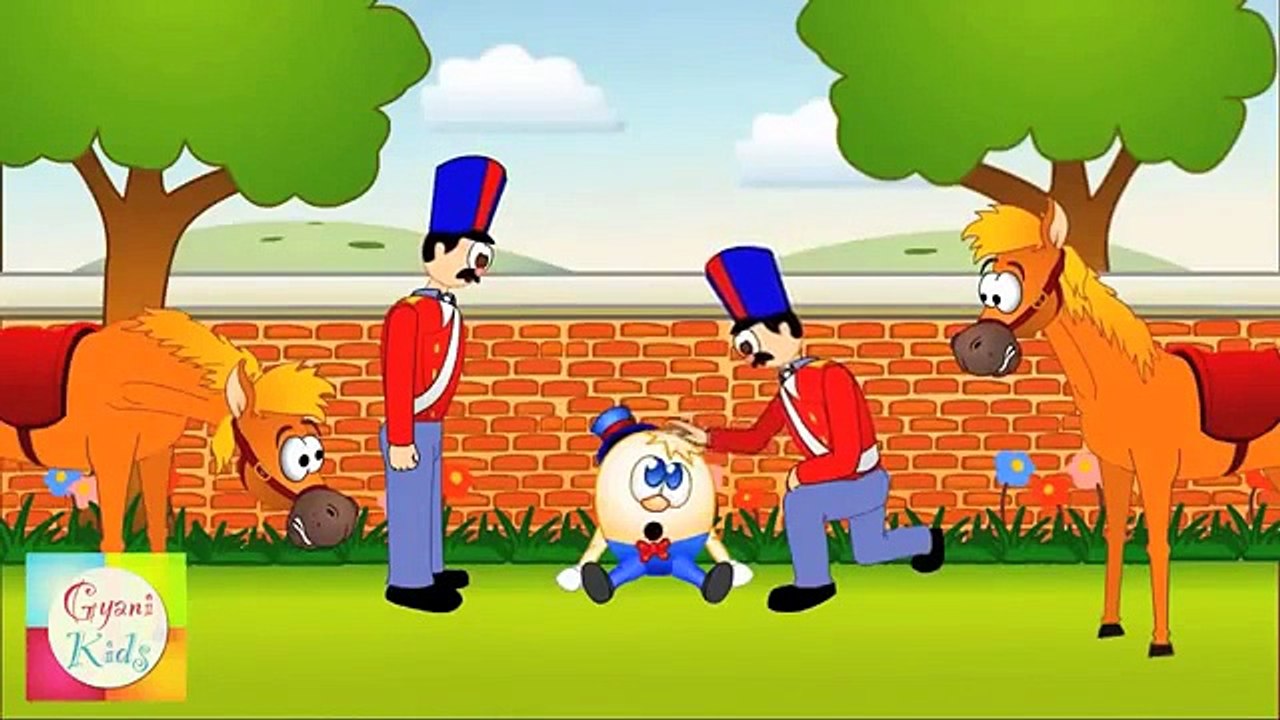 Humpty Dumpty Sat On a Wall Nursery Rhyme | Cartoon Animation Songs For ...