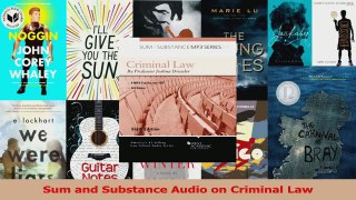 PDF Download  Sum and Substance Audio on Criminal Law PDF Full Ebook