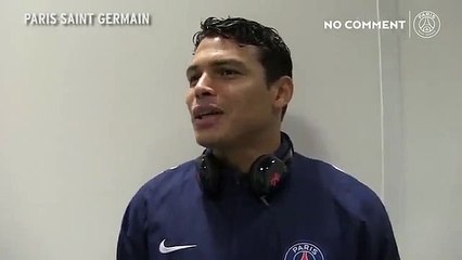 PSG's Thiago Silva enraged by Edinson Cavani as teammate interrupts interview with a hairdryer