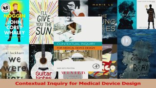 PDF Download  Contextual Inquiry for Medical Device Design Download Full Ebook