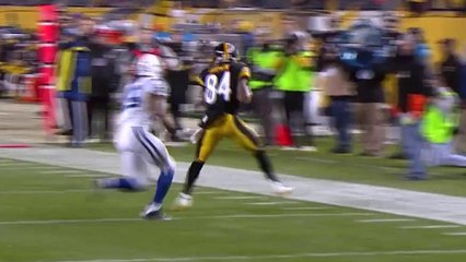 Steelers Antonio Brown drags toes on 26-yard catch