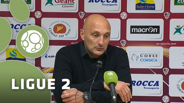 Conférence de presse AC Ajaccio - US Créteil-Lusitanos (3-0) : Olivier PANTALONI (ACA) - Laurent ROUSSEY (USCL) - 2015/2016