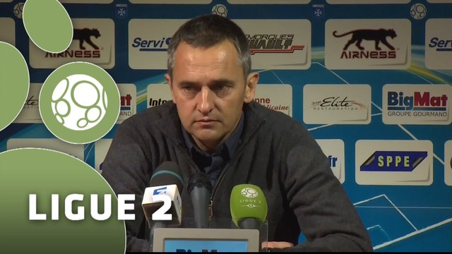 Conférence de presse AJ Auxerre - FC Sochaux-Montbéliard (2-1) : Jean-Luc VANNUCHI (AJA) - Albert CARTIER (FCSM) - 2015/2016