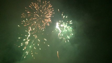 Spectacle pyrotechnique du marché de Noël