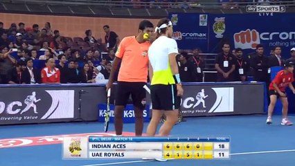 2015 IPTL New Delhi - R.Nadal/R.Bopanna vs. R.Federer/M.Cilic (Full match)