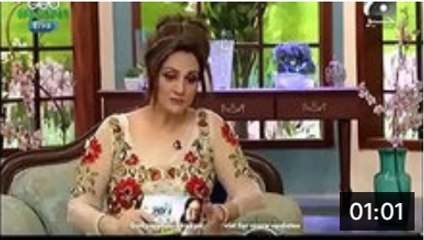 Look how bushra ansari dress up in morning show