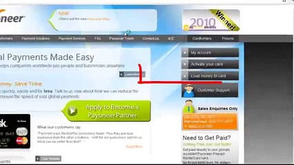 How to load money to a payoneer card 2016