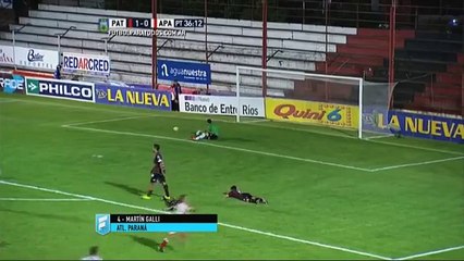 Gol de Galli. Patronato 1 - Atlético Paraná 1. Fecha 42. B Nacional 2015. FPT