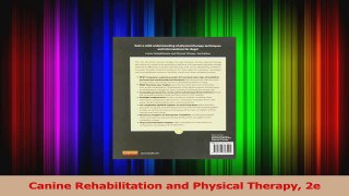 Canine Rehabilitation and Physical Therapy 2e PDF