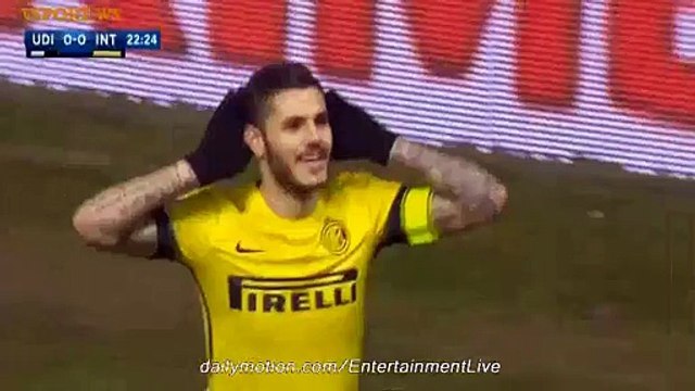 Mauro Icardi Fantastic GOAL Udinese 0-1 Inter Milan Serie A