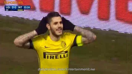 ICARDI Incredible Skills & GOAL Udinese 0-1 INTERMILAN SEIRE A