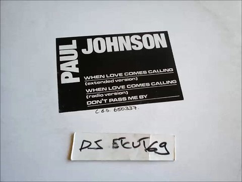 PAUL JOHNSON -DON'T PASS ME BY(RIP ETCUT)WHITE LABEL REC 80's