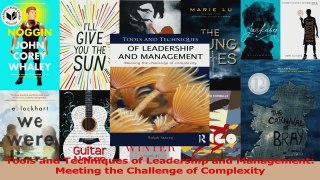 Read  Tools and Techniques of Leadership and Management Meeting the Challenge of Complexity Ebook Free