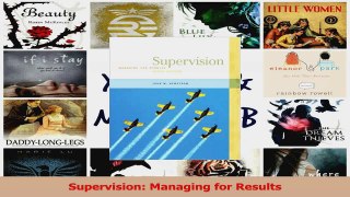 Read  Supervision Managing for Results PDF Online