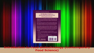 PDF Download  Introduction to Food Biotechnology Contemporary Food Science Read Full Ebook