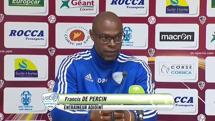 AC Ajaccio - USCL : Conférence de presse des entraîneurs (J18 S15/16)
