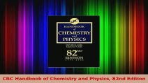 Crc handbook of chemistry and physics