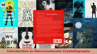 PDF Download  Introduction to Macromolecular Crystallography Read Full Ebook