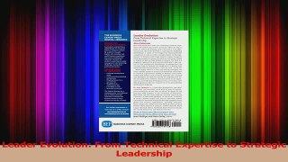 Download  Leader Evolution From Technical Expertise to Strategic Leadership Ebook Free