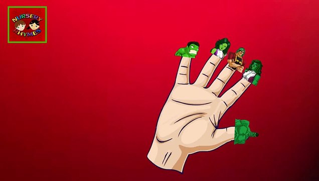Finger Family Rhymes Spiderman Batman Hulk Superman Cartoons | Children Nursery Rhymes Col