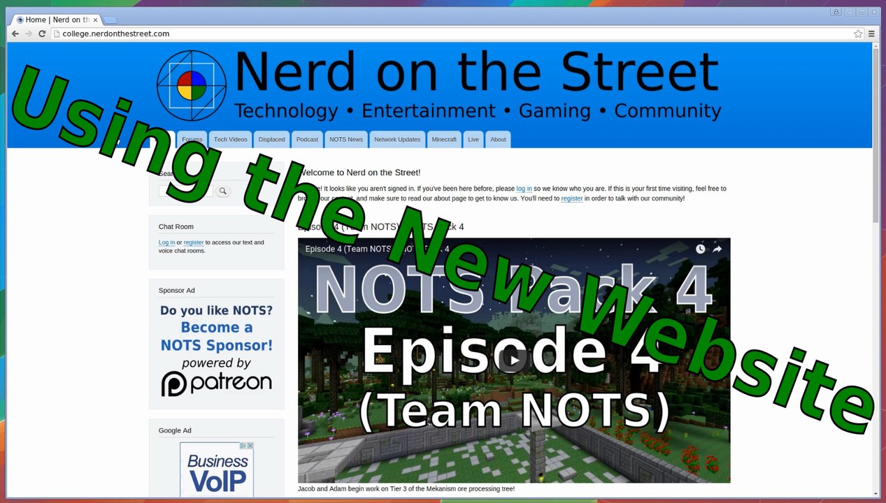 Using the New NOTS Website