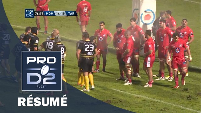 PRO D2 - Résumé Mont de Marsan-Tarbes: 21-19 - J12 - Saison 2015/2016