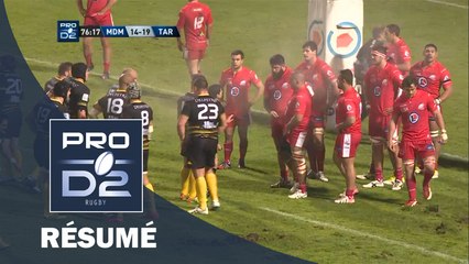 PRO D2 - Résumé Mont de Marsan-Tarbes: 21-19 - J12 - Saison 2015/2016