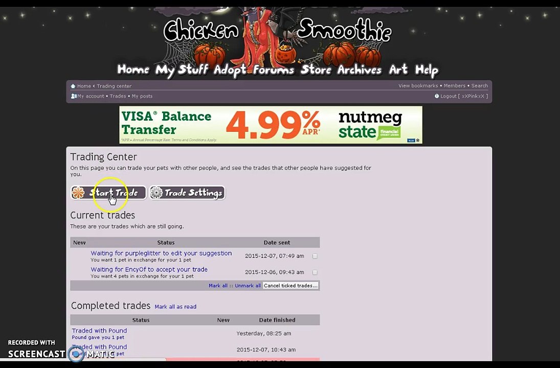 How to see the CHICKENSMOOTHIE pound pets.