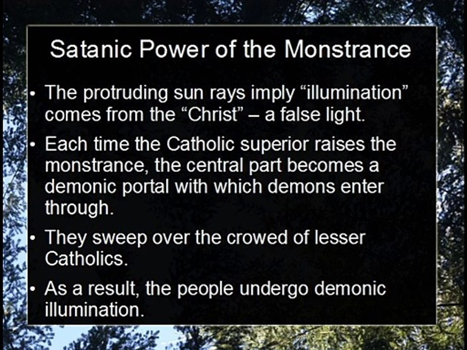 The Monstrance and Catholic Priesthood Symbol EXPOSED