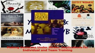 Download  Making Decisions Under Stress Implications for Individual and Team Training PDF Online
