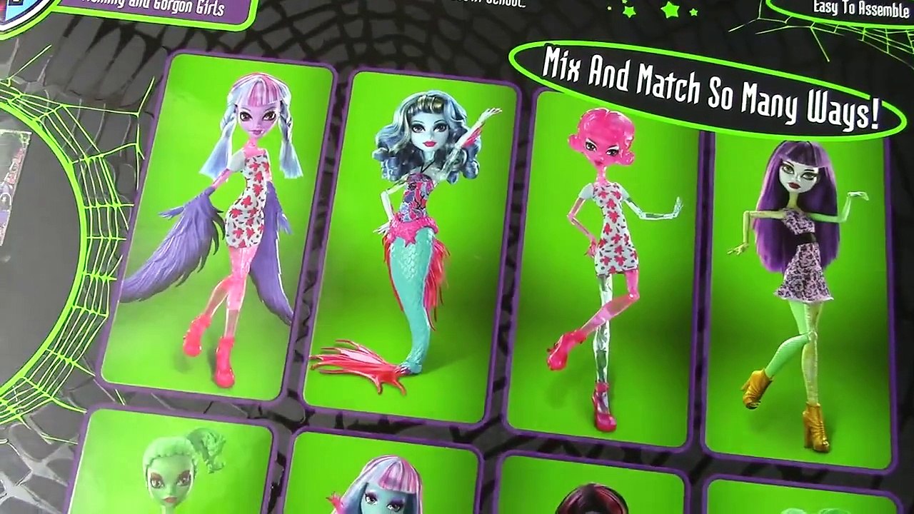 Create A Monster High Mummy & Gorgon Girls Doll Starter Pack CAM Set