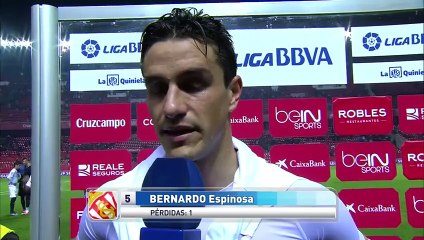 Entrevista a Bernardo Espinosa tras el Sevilla FC (2-0) Sporting de Gijón