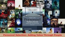 Download  Personnel Selection Adding Value Through People PDF Online