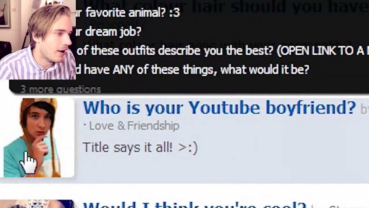 WHOS YOUR YOUTUBE GIRLFRIEND!? (Test)