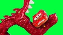Disney Pixar Cars Rescue Squad Mater Saves Lightning McQueen Hot Wheels City Fire Dragon Destroyer