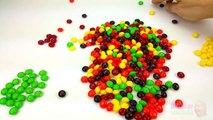 New Learn Colours with Candy Skittles Rainbow, Learning Colors