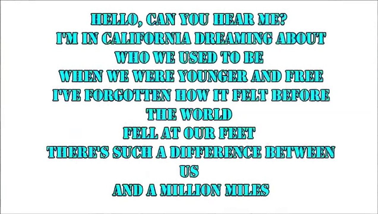 Adele - Hello (Lyrics)