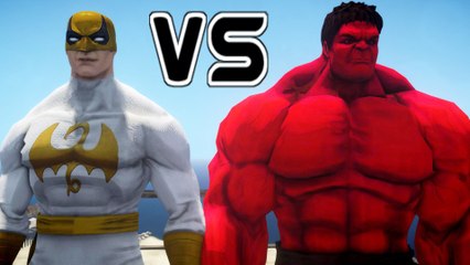 IRON FIST VS RED HULK - EPIC BATTLE