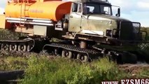 crazy russian truck at work, most power full tuck in action, russian truck monster off roa