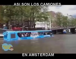 asi son los camiones en amsterdan