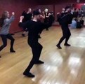 Val Chmerkovskiy and Jenna Johnson Hip Hop Sway Rehearsal