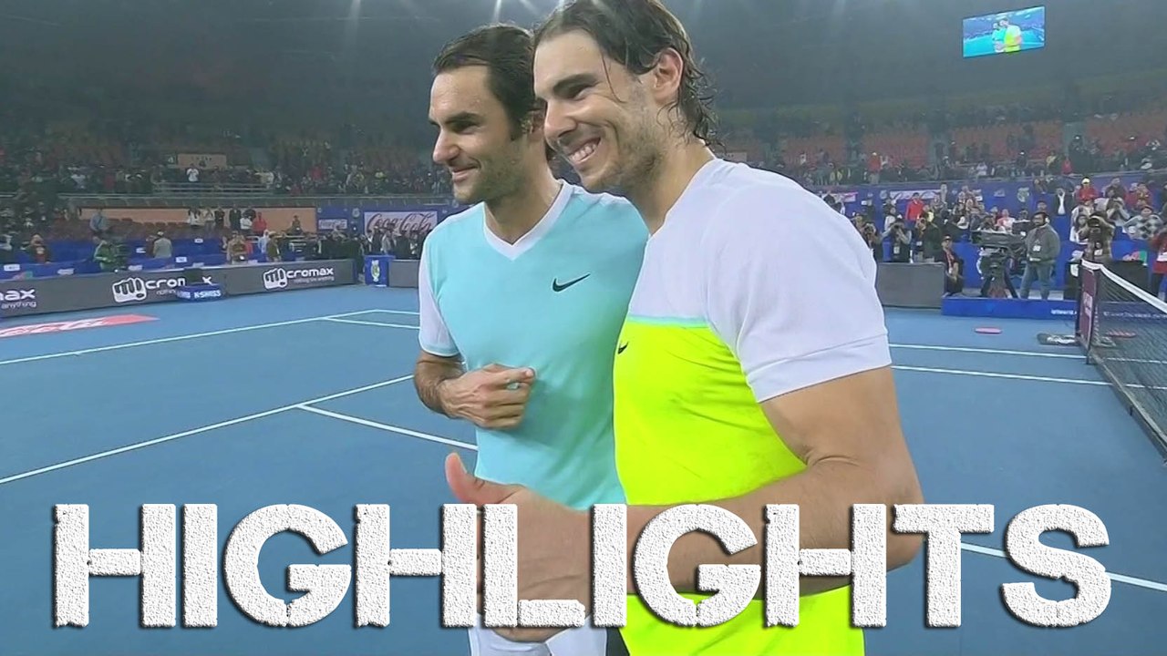 Nadal vs Federer, IPTL 2015, Highlights HD - 5th Match Singles - 12/12/15