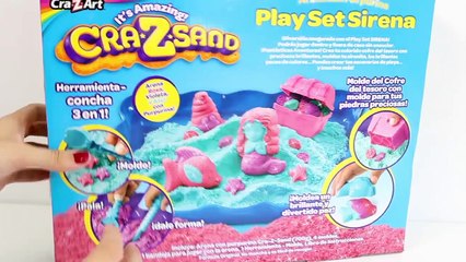 Cra*Z*SAND Sirena Play Set Princess Ariel The Little Mermaid Mermaids Kinetic Sand Super S