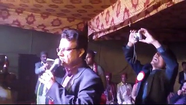 Ayaz Latif Palijo addressing Cultural Festival of Sindhiyani Tahreek & QAT in Husainabad,Hyderabad.