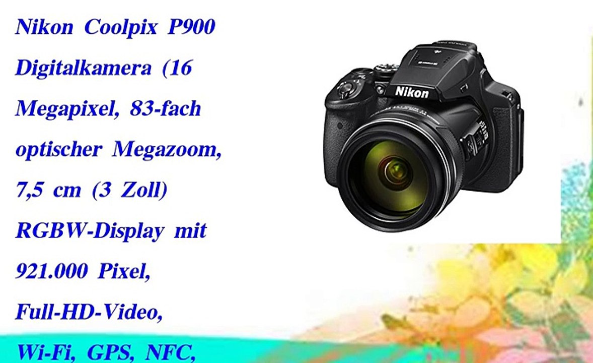 Nikon Coolpix P900 Digitalkamera 16 Megapixel, 83-