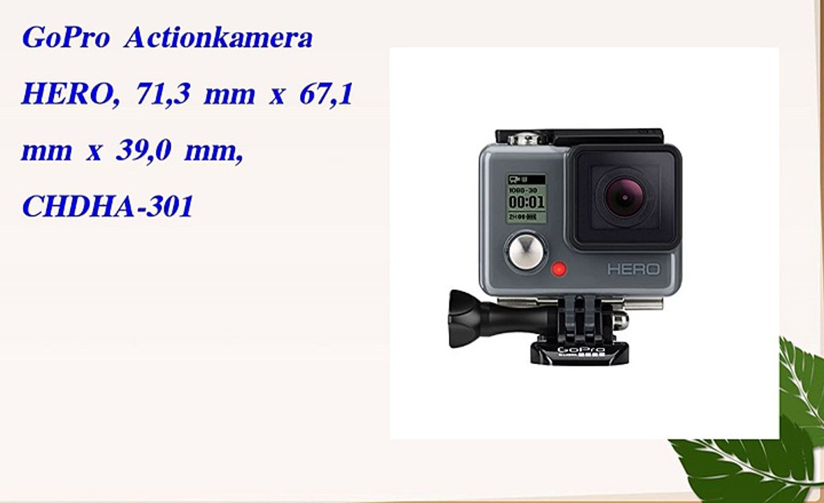 GoPro Actionkamera HERO, 71,3 mm x 67,1 mm x 39,0
