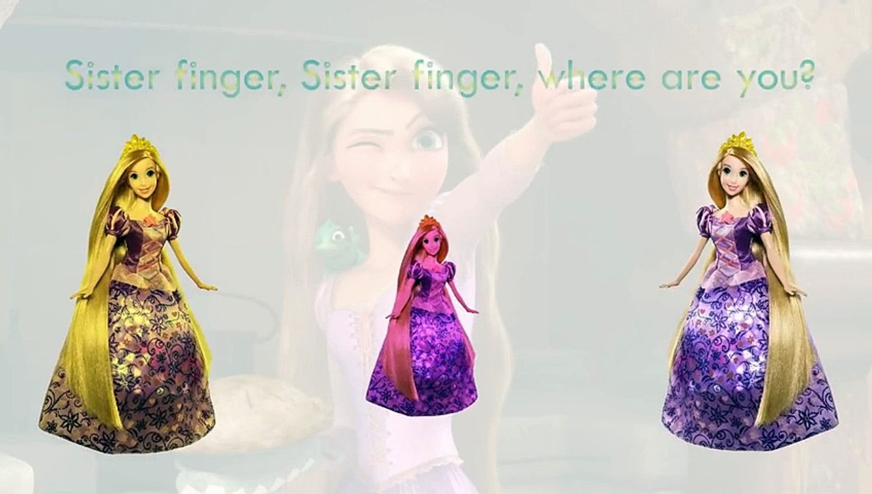Tangled Rapunzel Finger Family Song Daddy Finger Nursery Rhymes Full animated cartoon engl